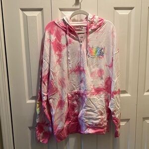 Beautiful Disaster Pink Tie-Dye Hoodie